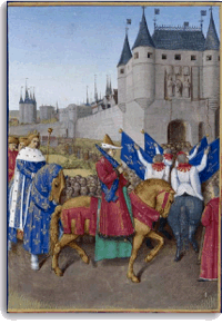 Entre du Dauphin Charles  Paris en 1358